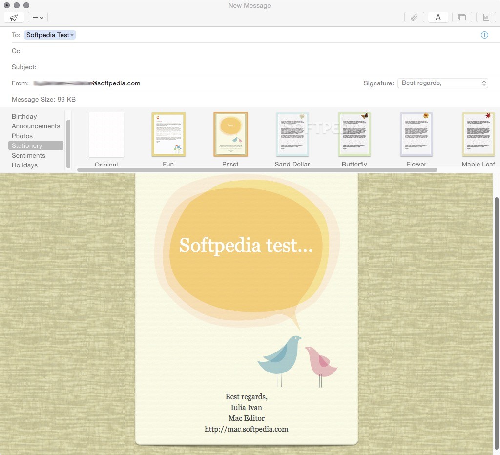 mail stationery for mac free